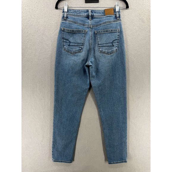 American Eagle Jeans Womens‎ Size 0 Mom Jean High Waist Stretch Tapered Denim - Picture 6 of 11